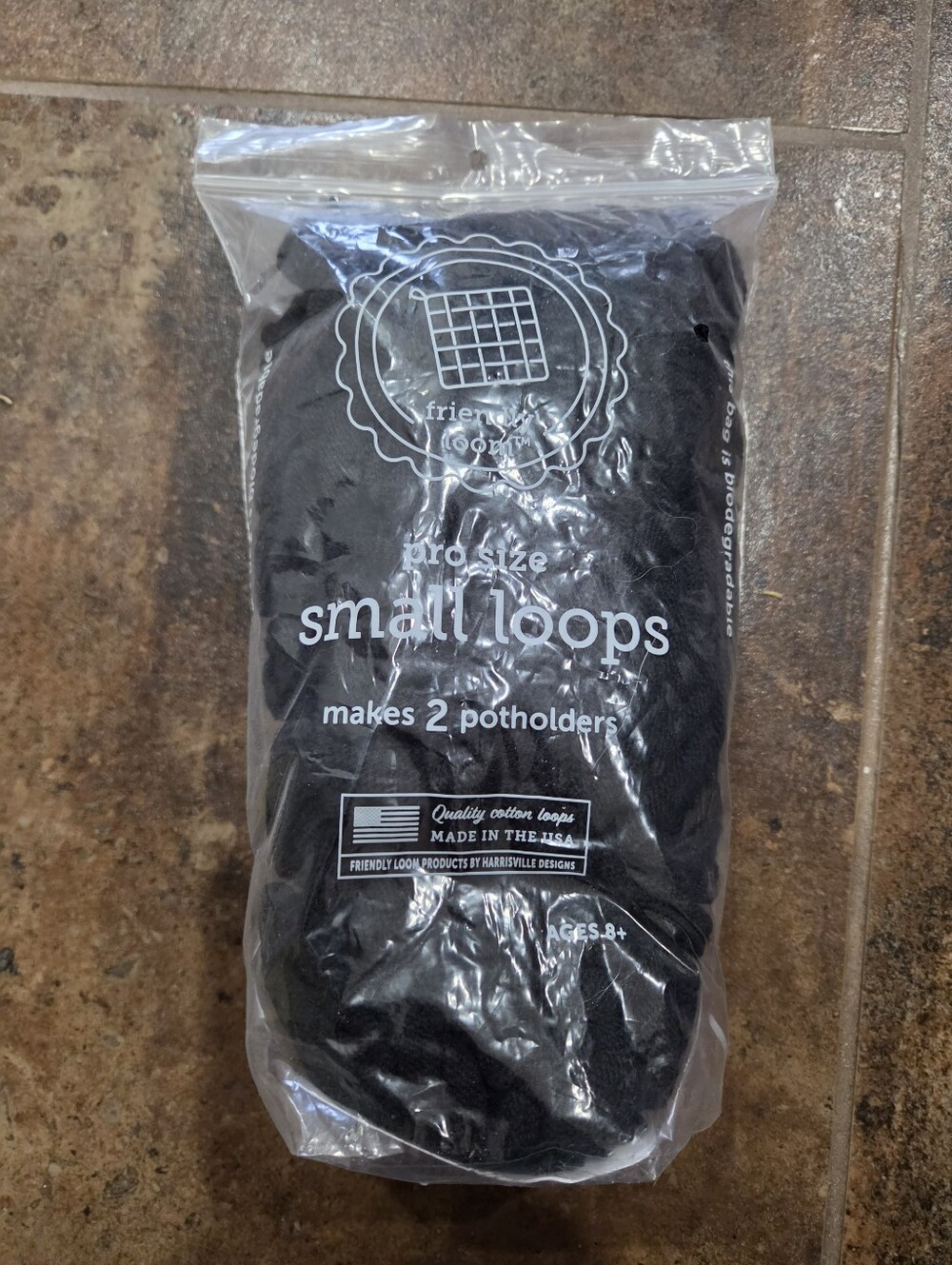 Friendly Looms Black-  Pro Size- Small Loops - New